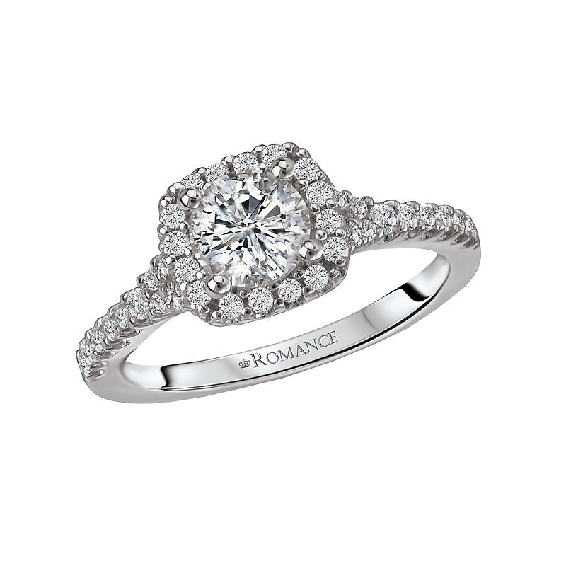Romance Square Halo Ring