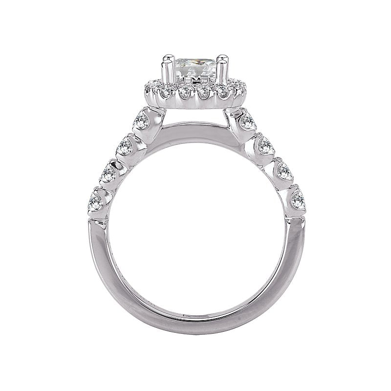 Romance Cushion Square Halo Ring