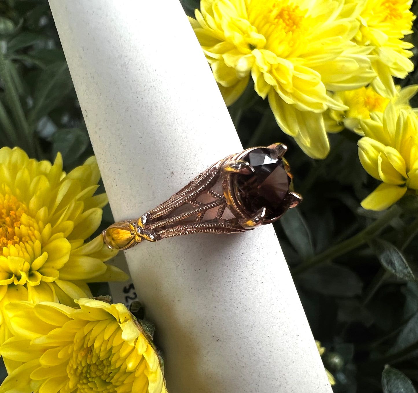 Brown Zircon Ring