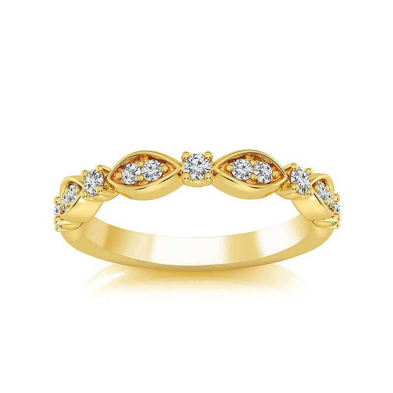 Diamond Band 0.20 ct tw Round 14k Yellow Gold