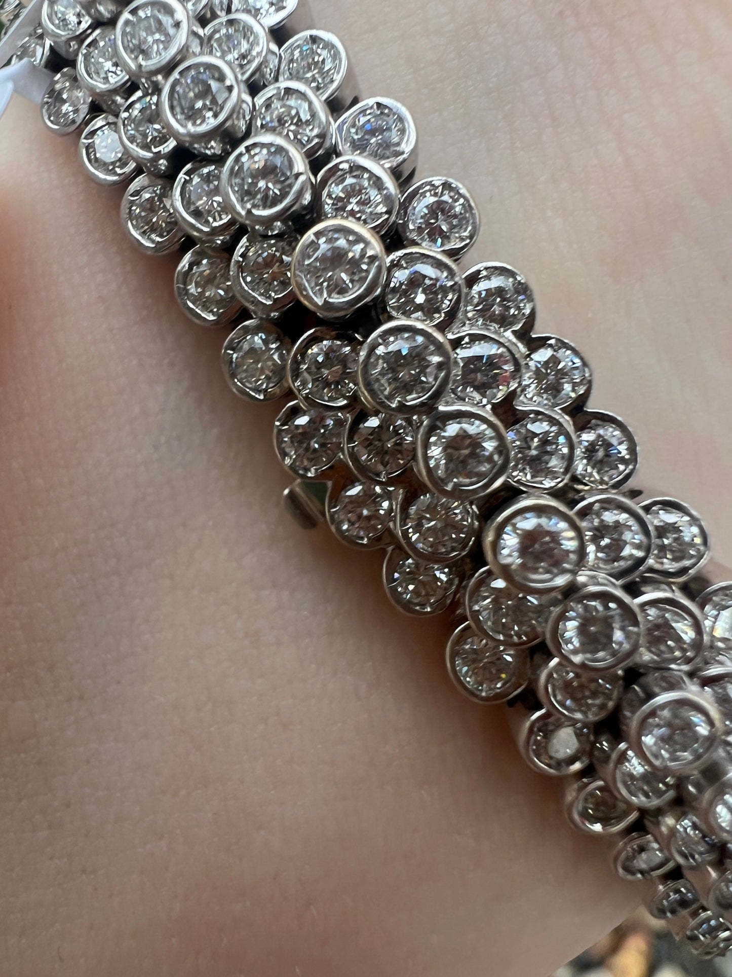12.50 carat Diamond Cluster Bracelet