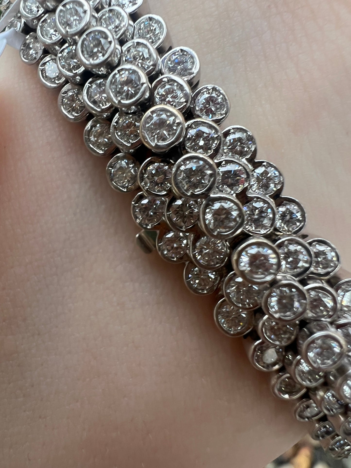 12.50 carat Diamond Cluster Bracelet