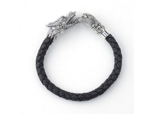 Samuel B Men's Azhdaha Leather Bracelet