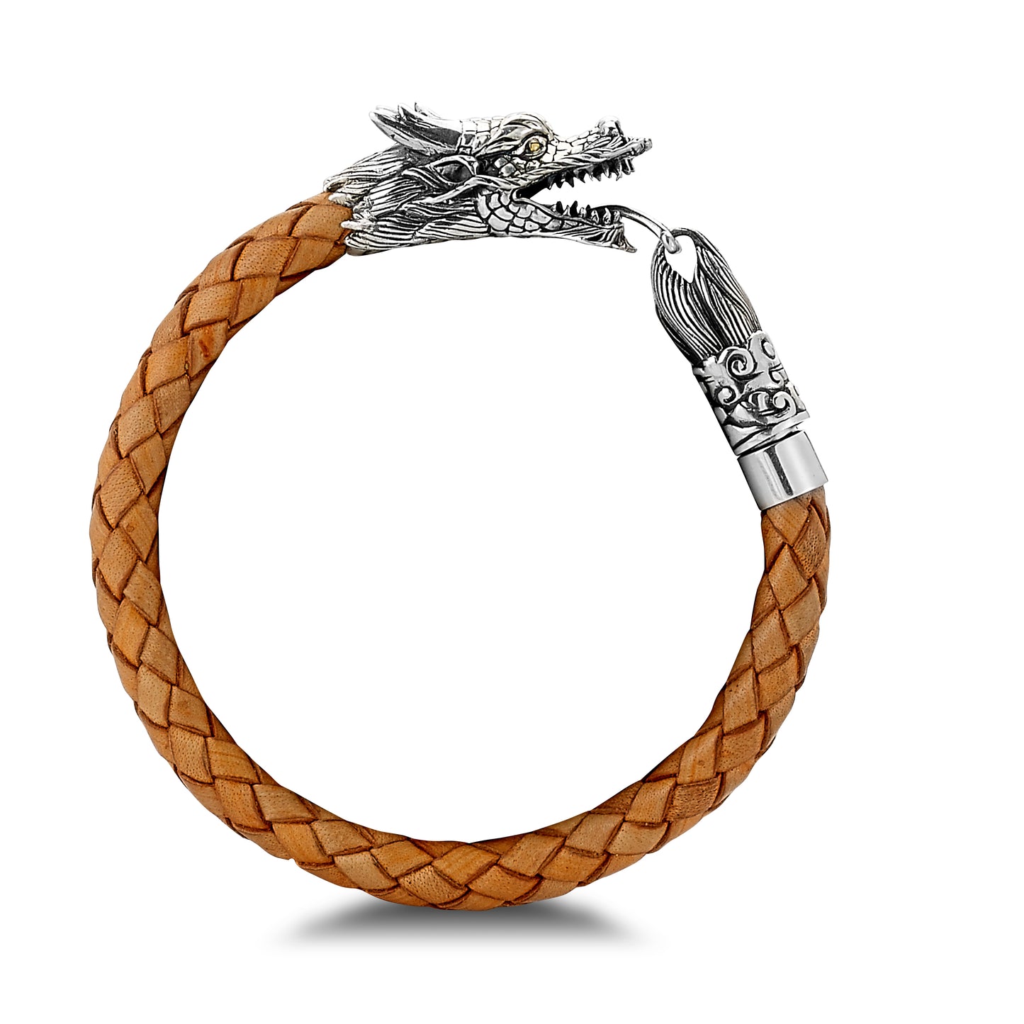 Samuel B Men's Azhdaha Leather Bracelet