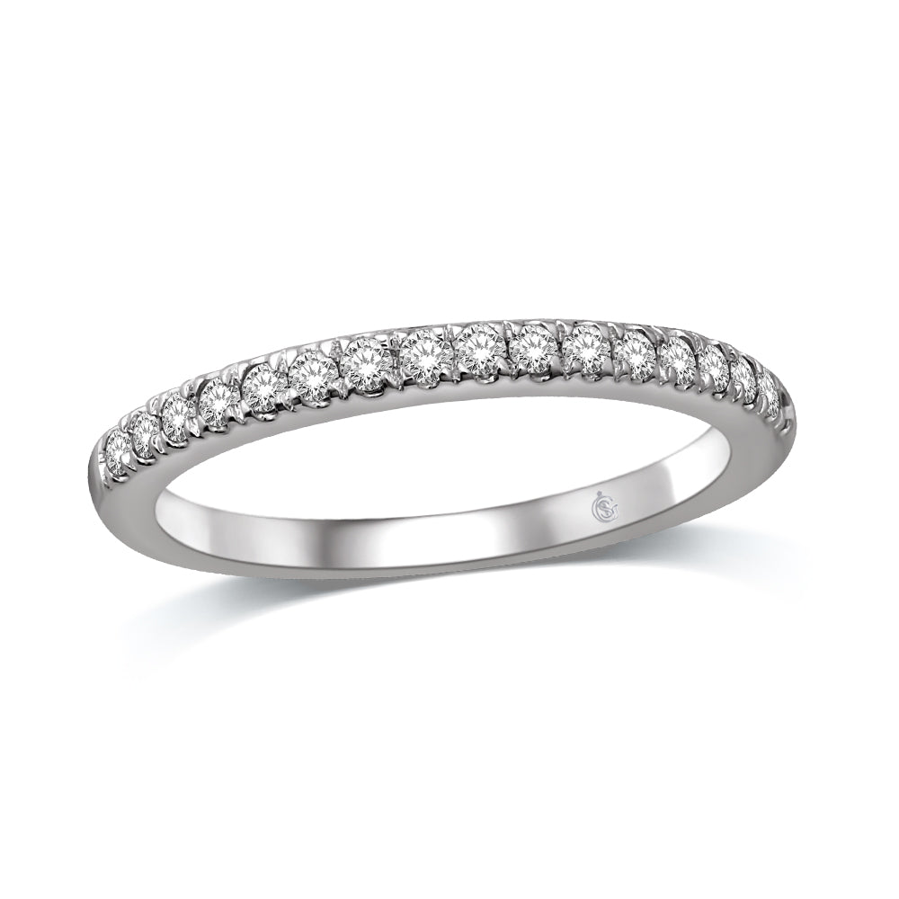 14K White Gold 1/4 Ct.Tw.Diamond Annivesary Band