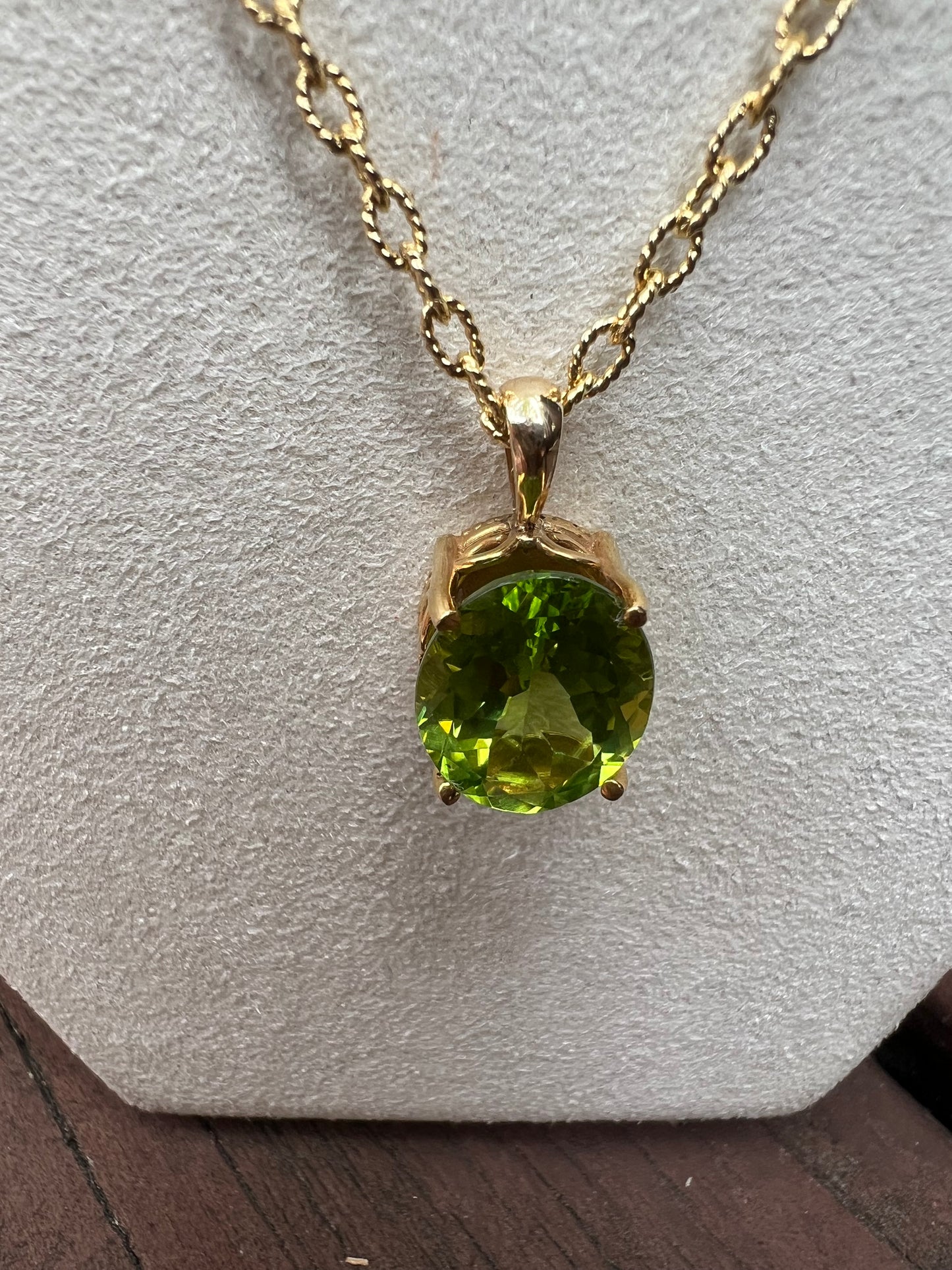 Green Peridot Necklace