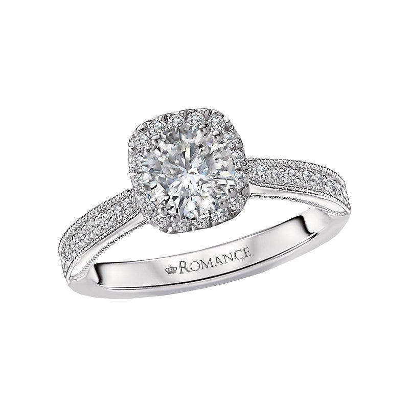 Romance Square Halo Ring