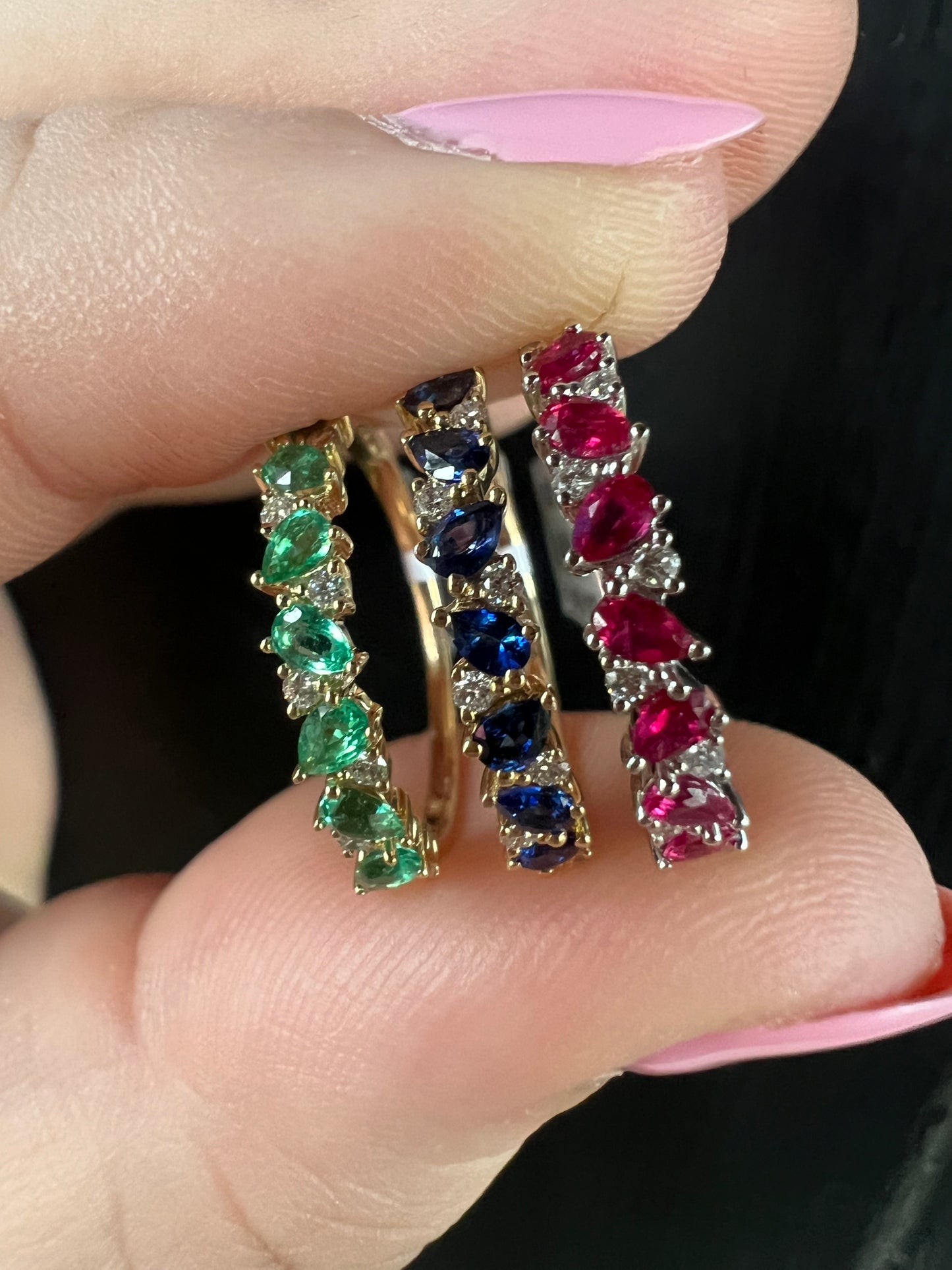 Sapphire Diamond Anniversary Band