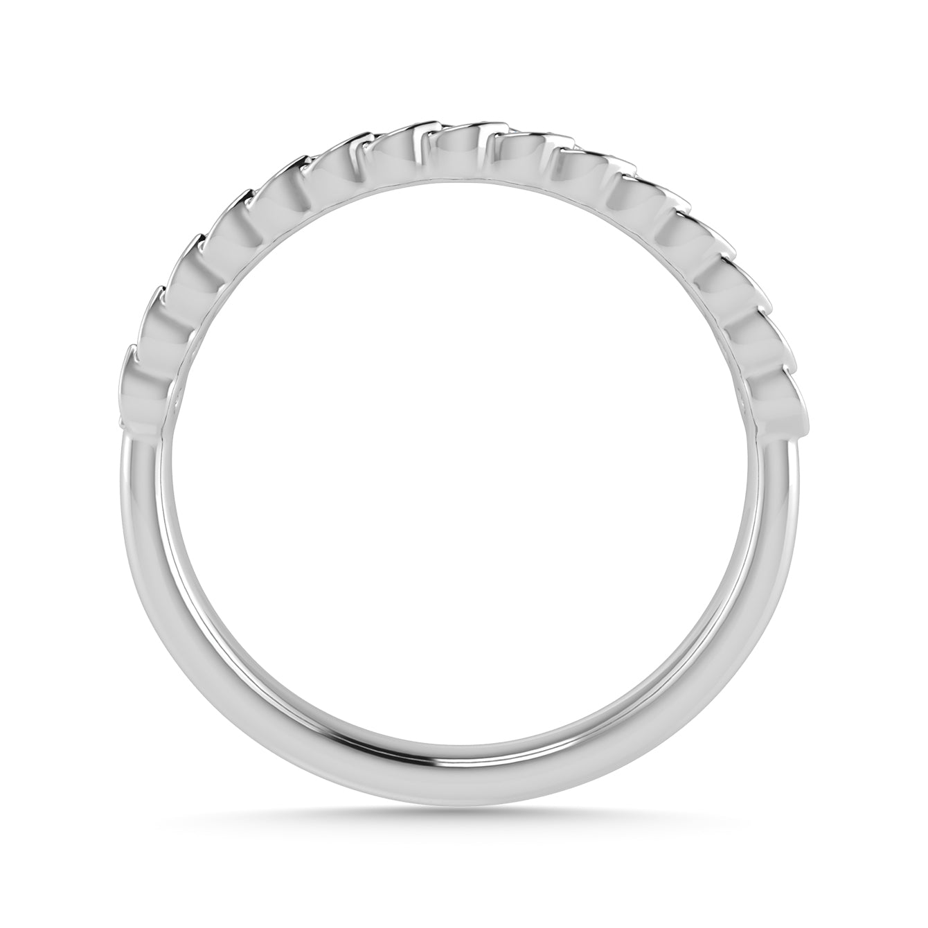 Diamond 1/6 Ct.Tw. Stack Band in 14K White Gold