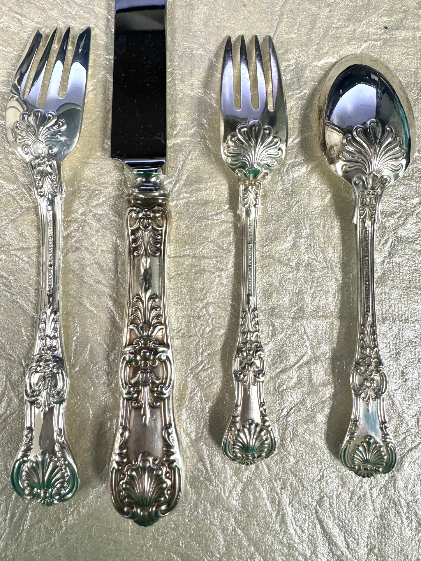 Vintage Tiffany & Co English King Sterling Silver Silverware Flatware