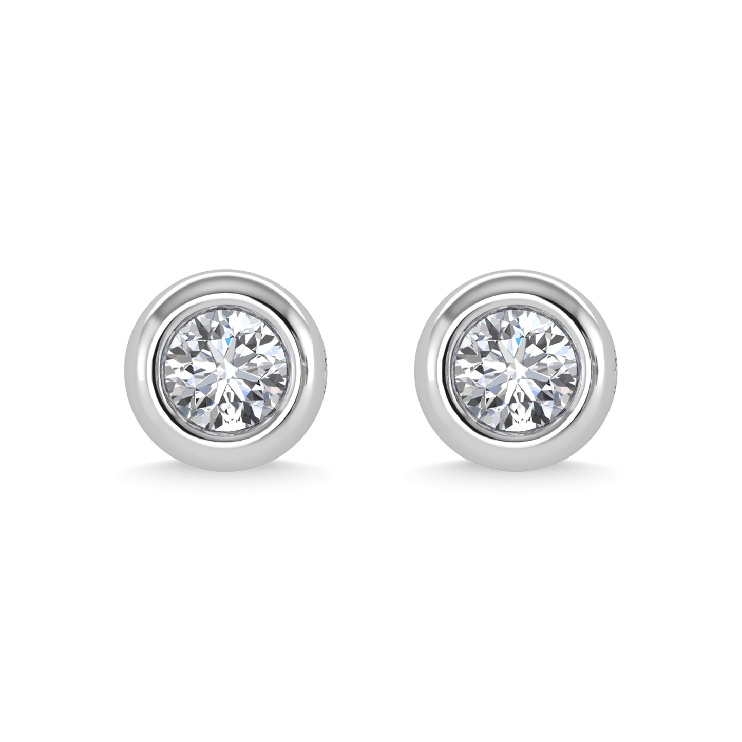 14K White Gold Diamond 1/3 Ct.Tw. Stud Earrings