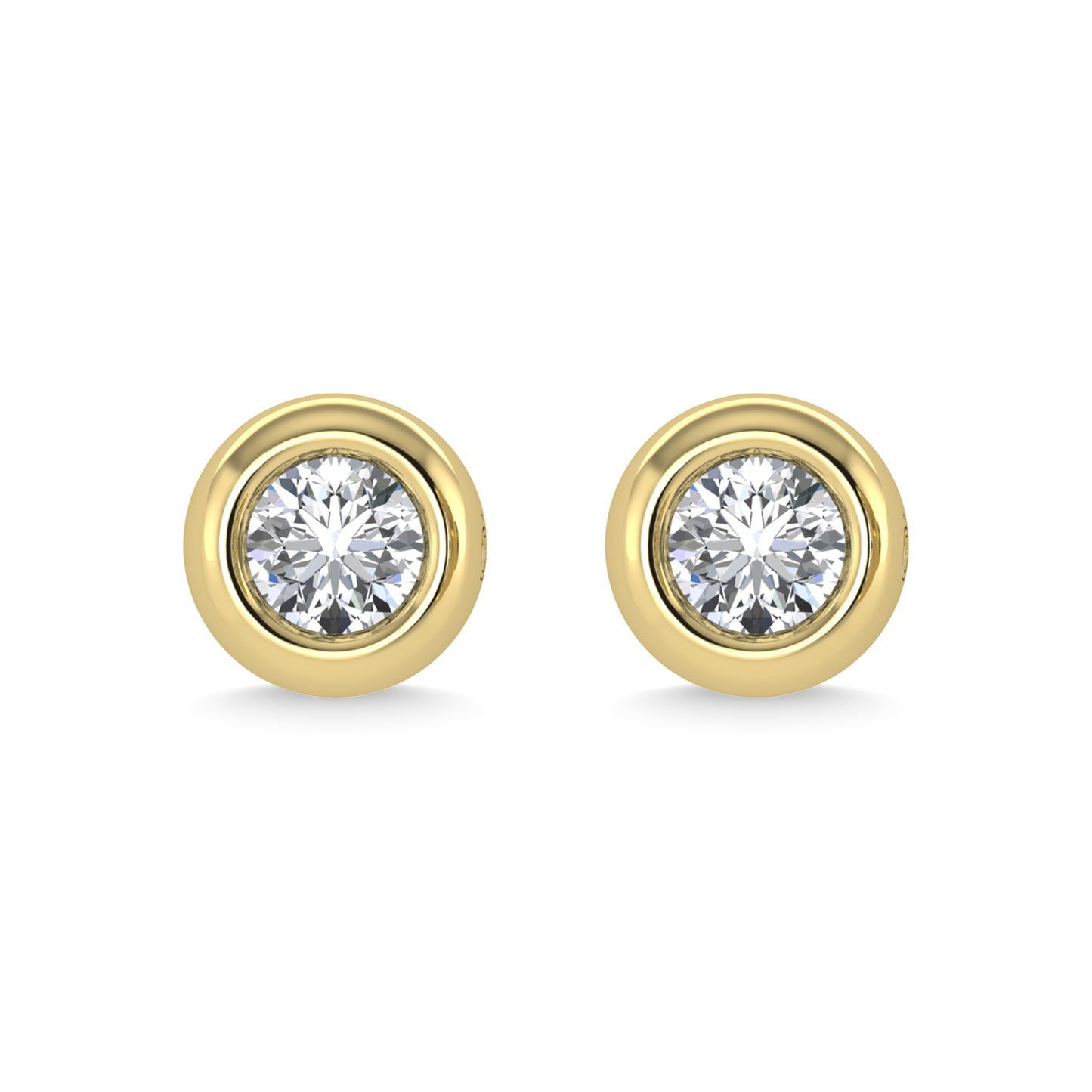 14K Yellow Gold Diamond 1/5 Ct.Tw. Stud Earrings