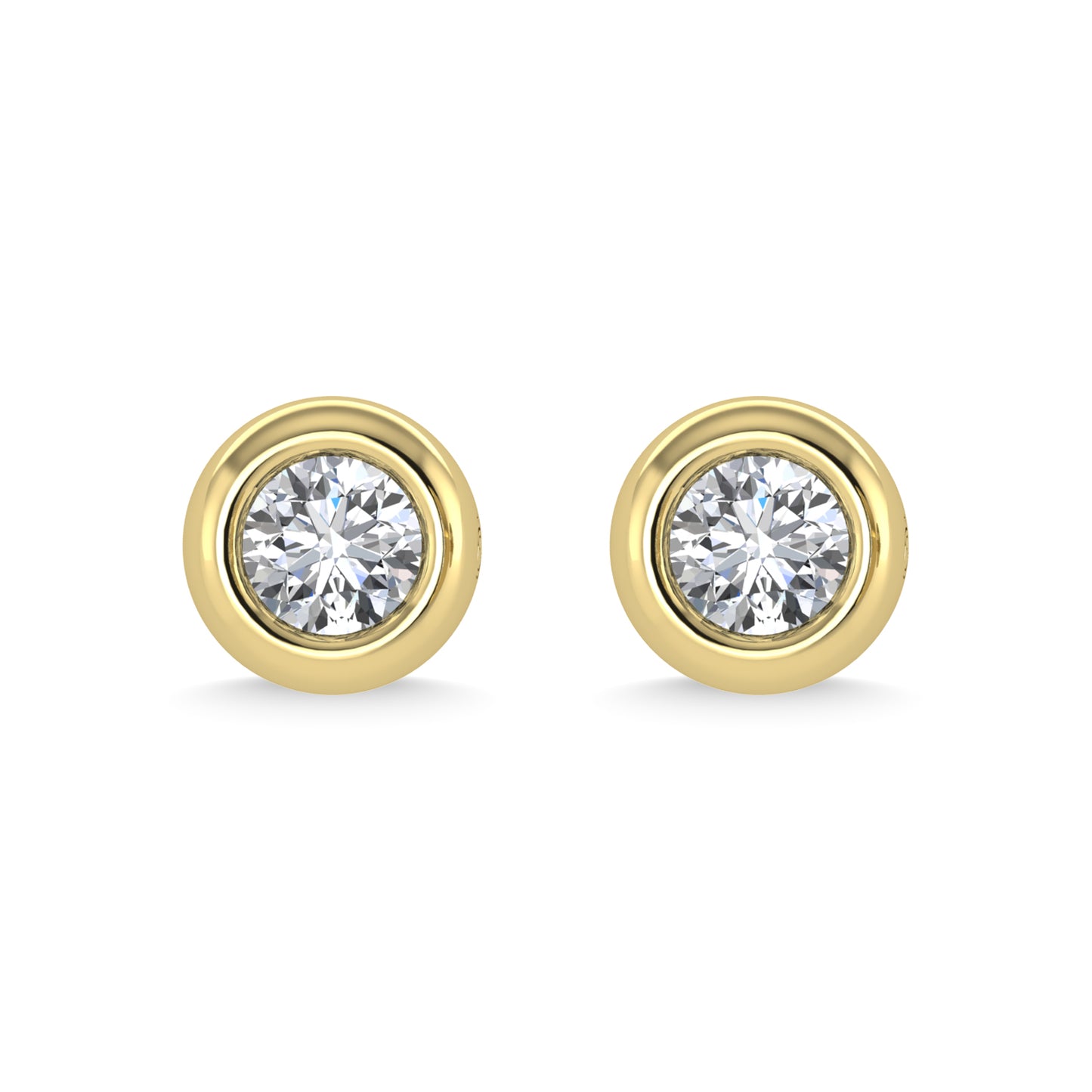 14K Yellow Gold Diamond 1/3 Ct.Tw. Stud Earrings