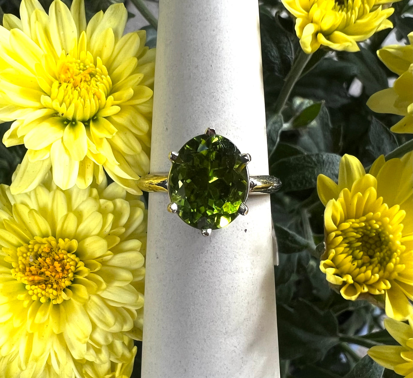 Peridot Solitaire Ring