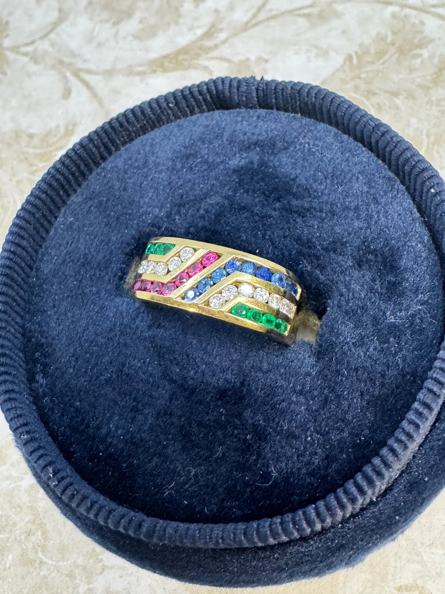 Multi Gemstone Band