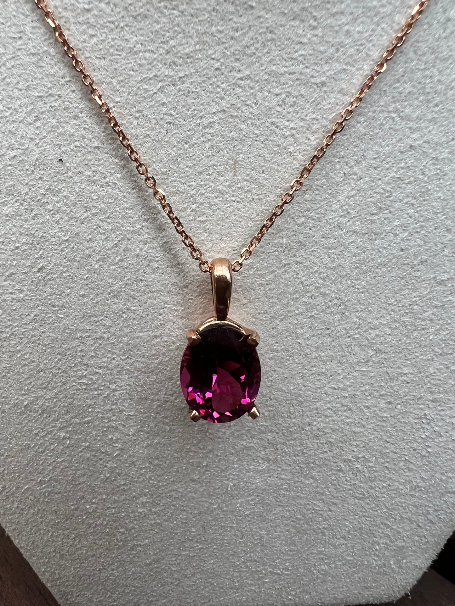 Pink Tourmaline Necklace