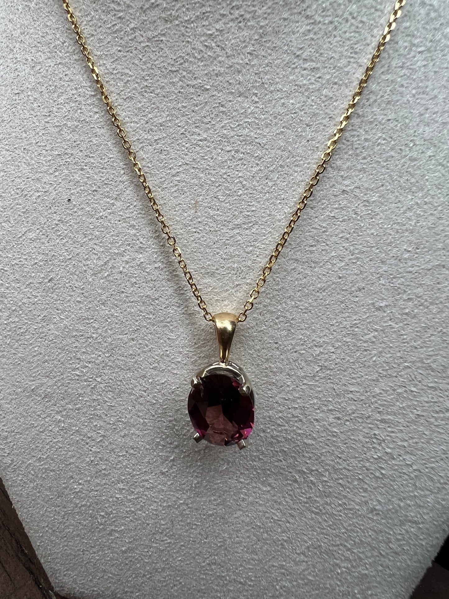 Pink Tourmaline Necklace