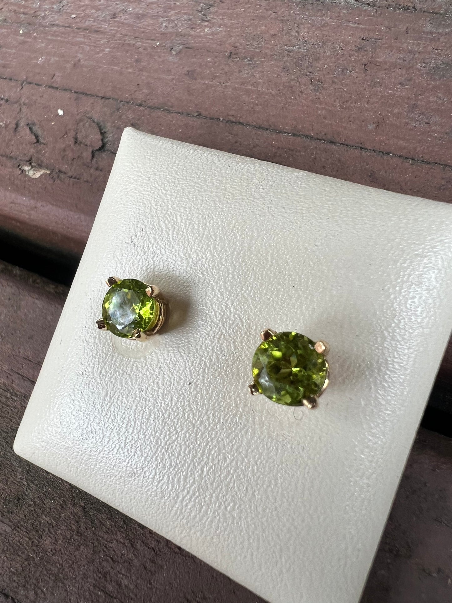 Peridot Stud Earrings