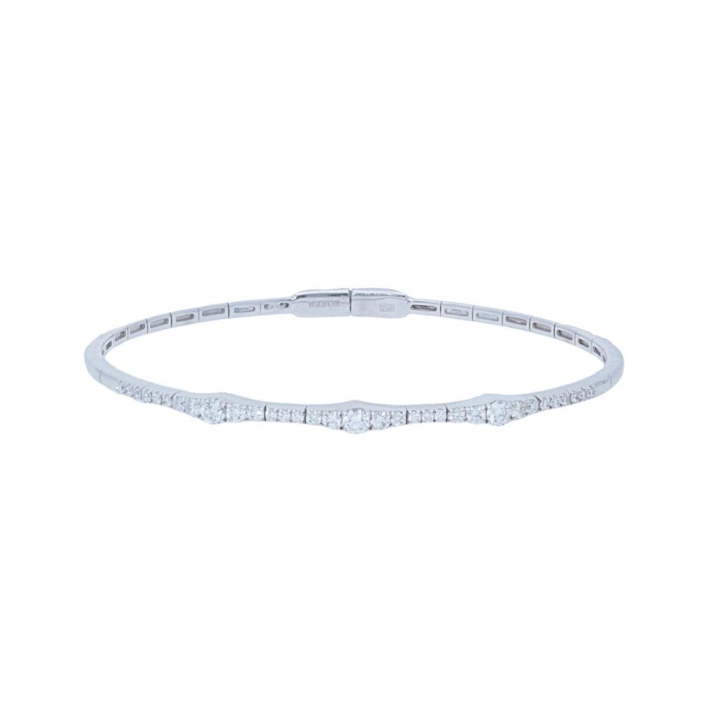 Graduated Diamond Bangle