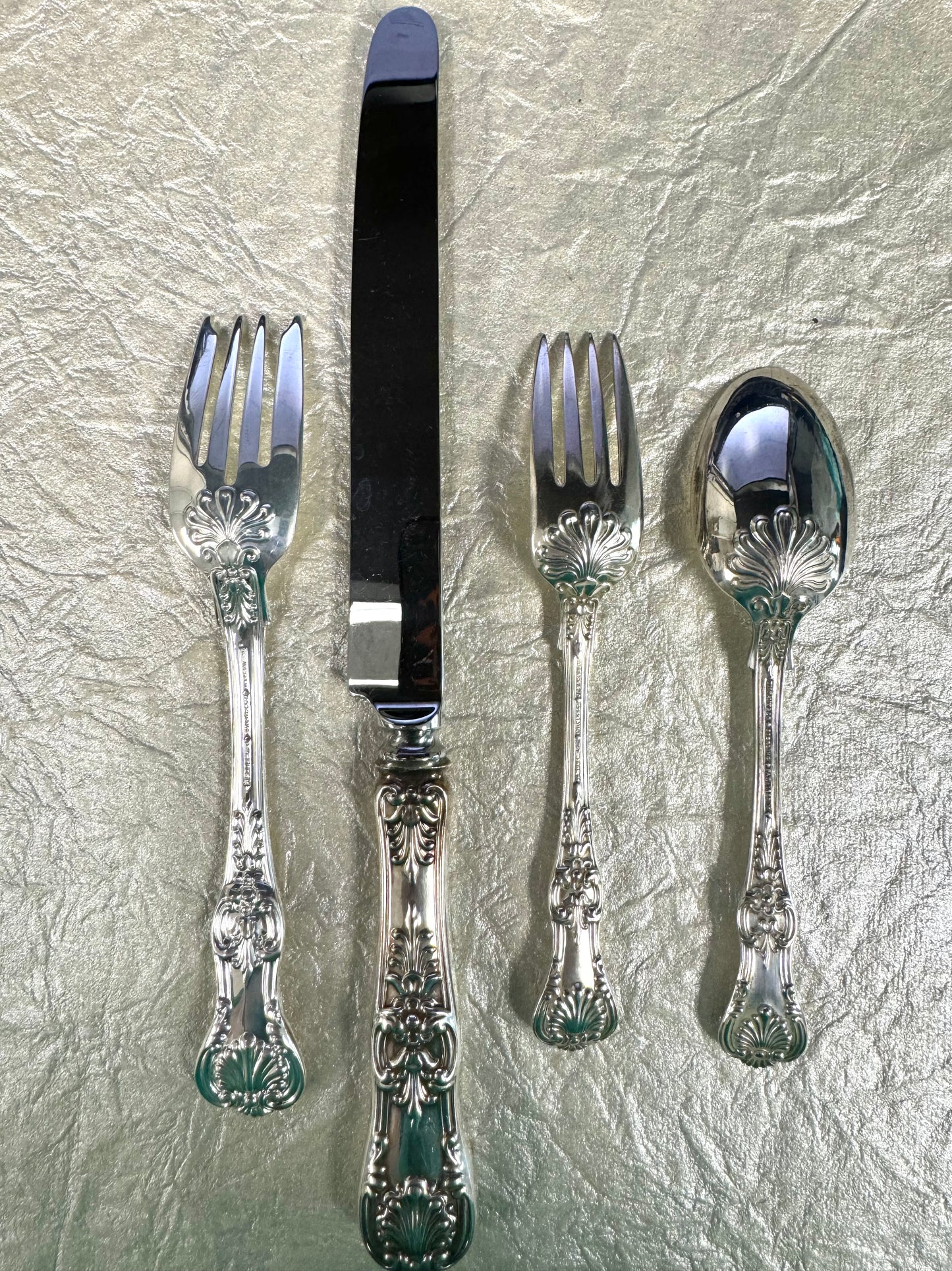 Vintage Tiffany & Co English King Sterling Silver Silverware Flatware