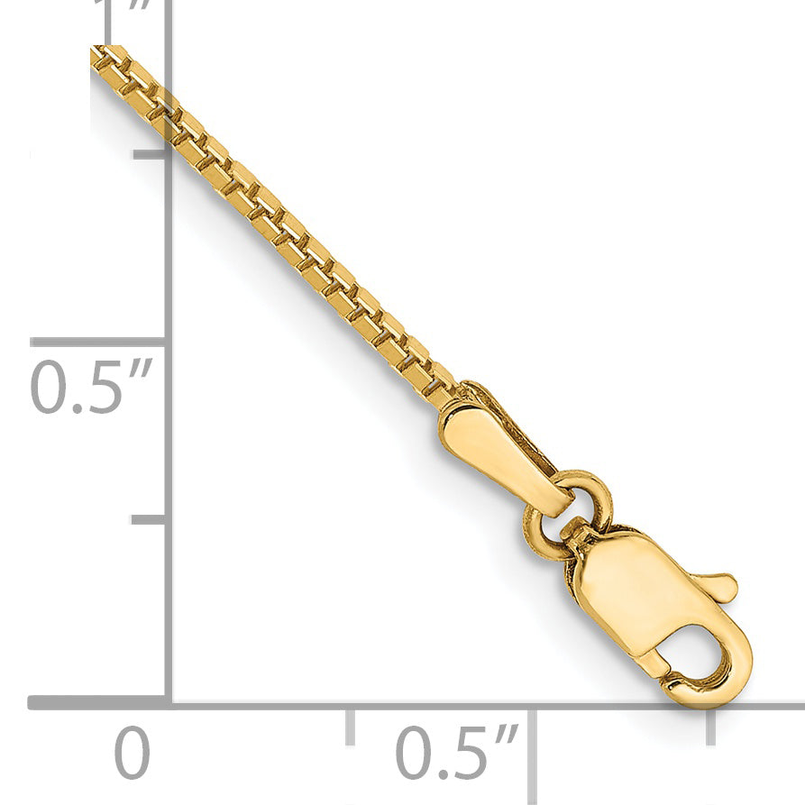 14k 1.1mm Box Chain