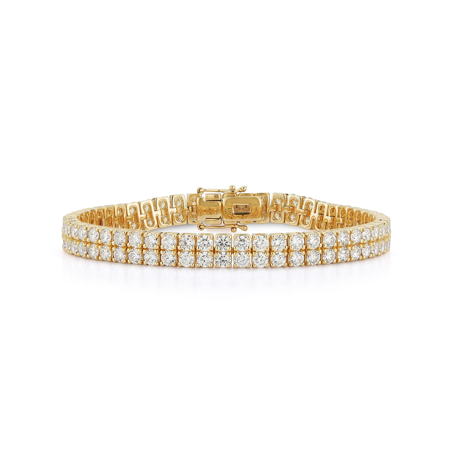 Two Row Diamond Tennis Bracelet