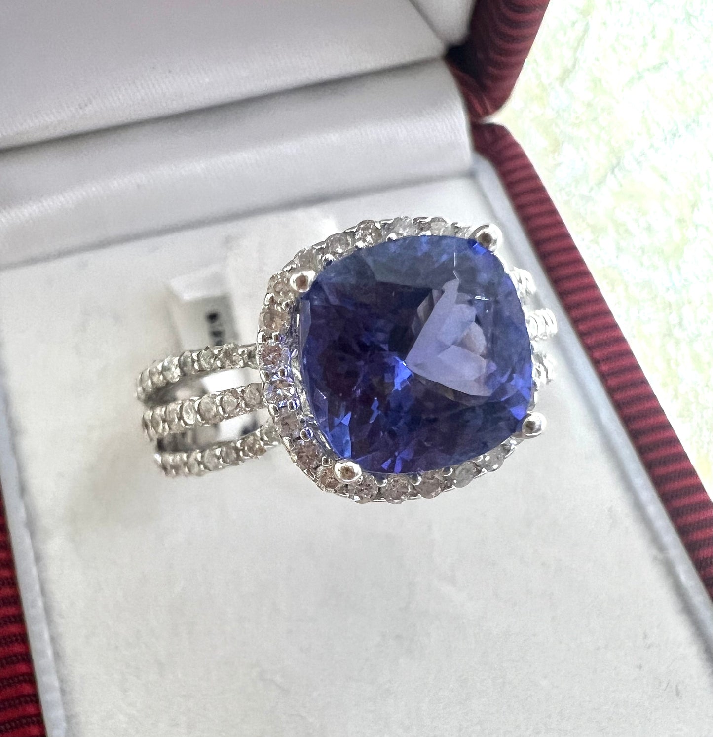 2.50 carat Tanzanite & Diamond Ring