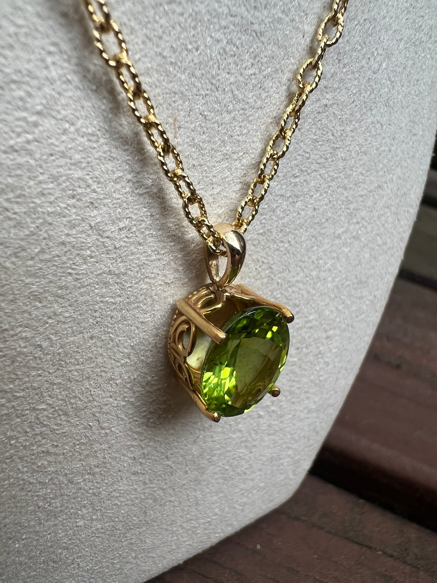 Green Peridot Necklace