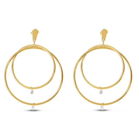 Brevani Double Hoop Earrings