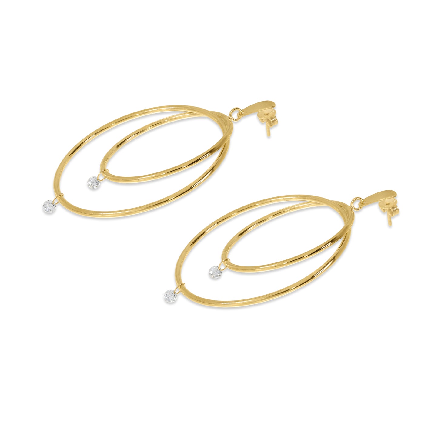 Brevani Double Hoop Earrings