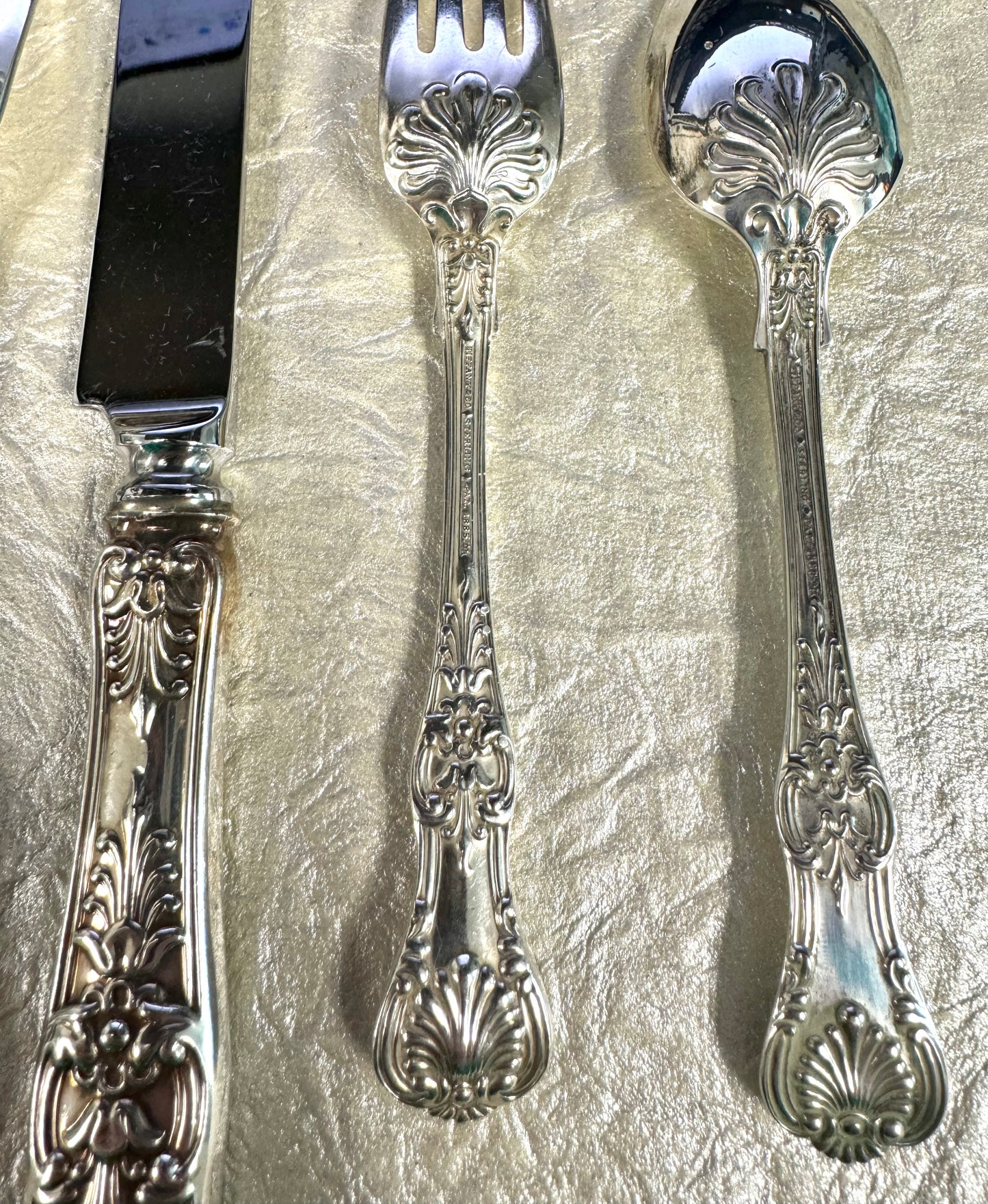 Vintage Tiffany & Co English King Sterling Silver Silverware Flatware