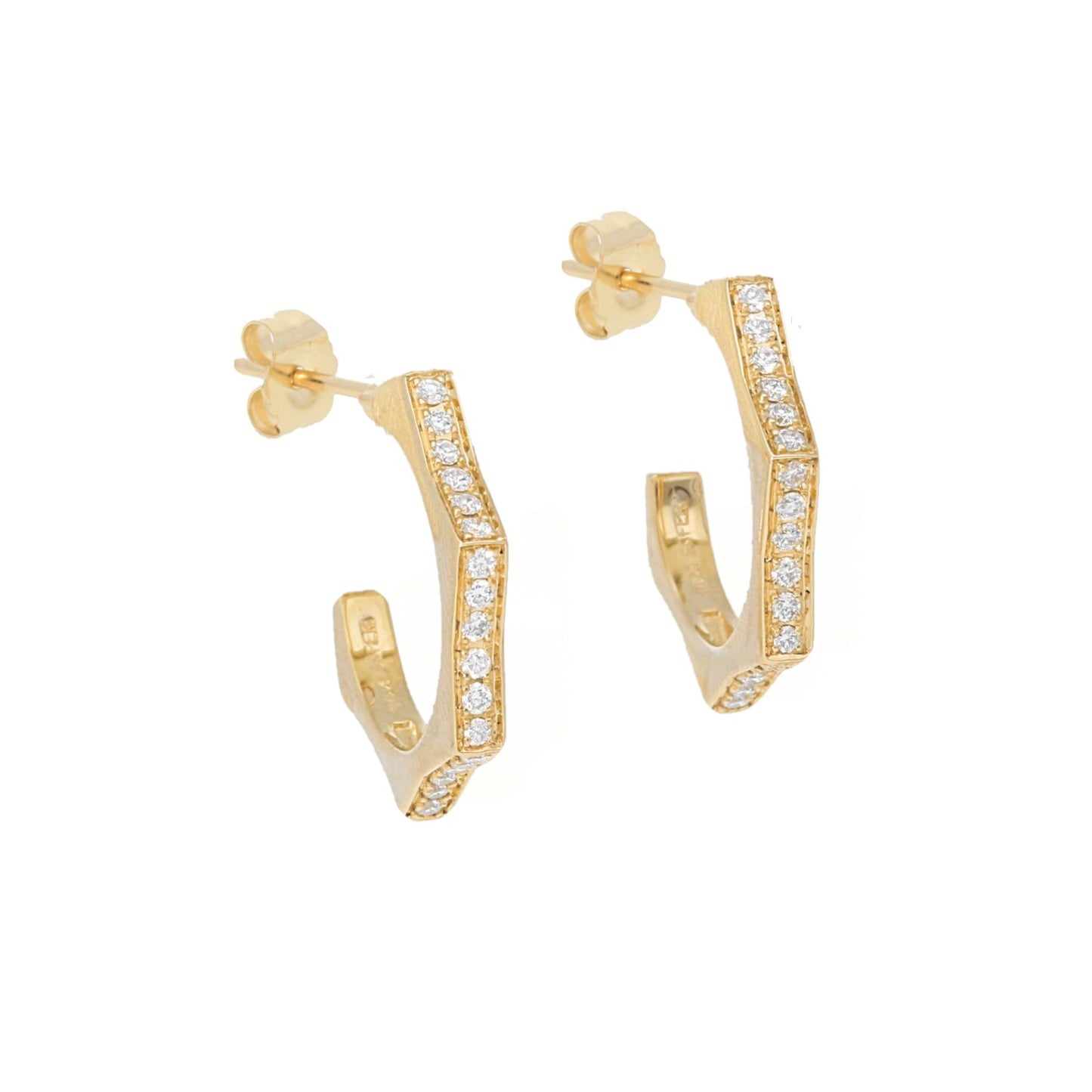 Diamond Octagon Hoops