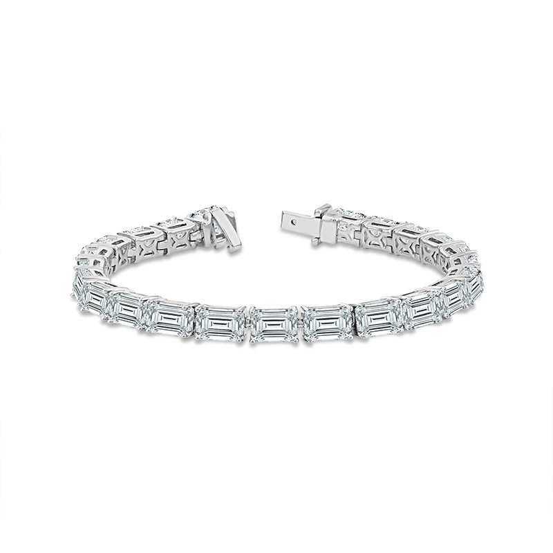 Diamond Bracelet 18.50 ct tw 14k White Gold