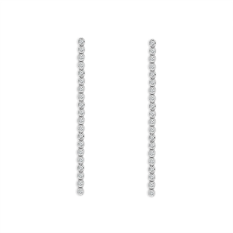 Diamond Fashion Earrings 0.77 ct tw 14k White Gold