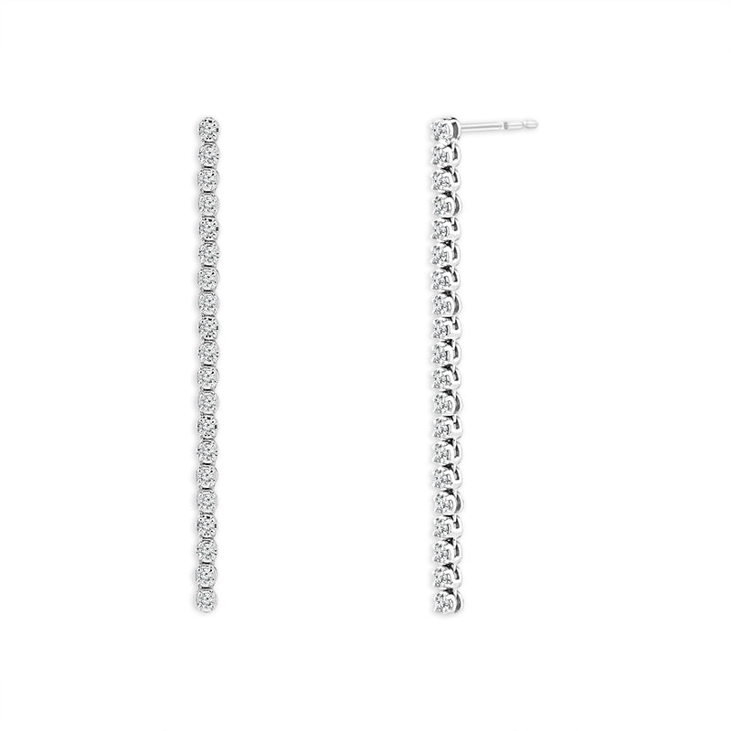 Diamond Fashion Earrings 0.77 ct tw 14k White Gold