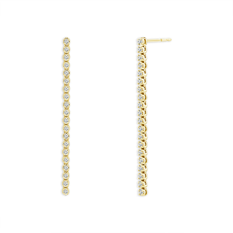 Diamond Fashion Earrings 0.77 ct tw 14k White Gold