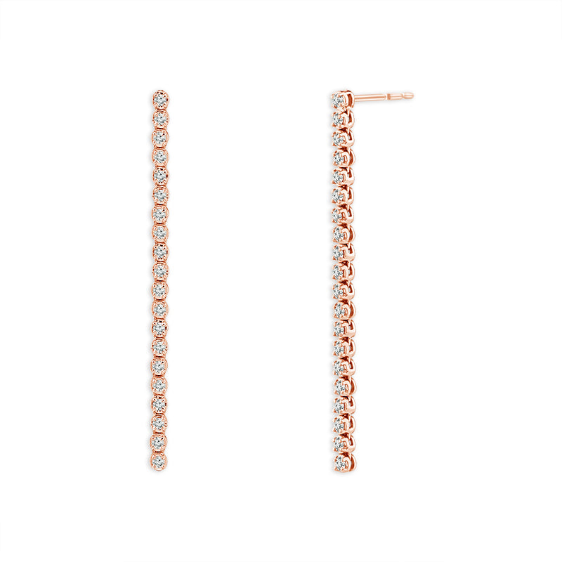 Diamond Fashion Earrings 0.77 ct tw 14k White Gold