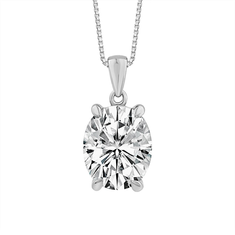 Diamond Solitaire Pendant 2 ct tw 14k Yellow Gold