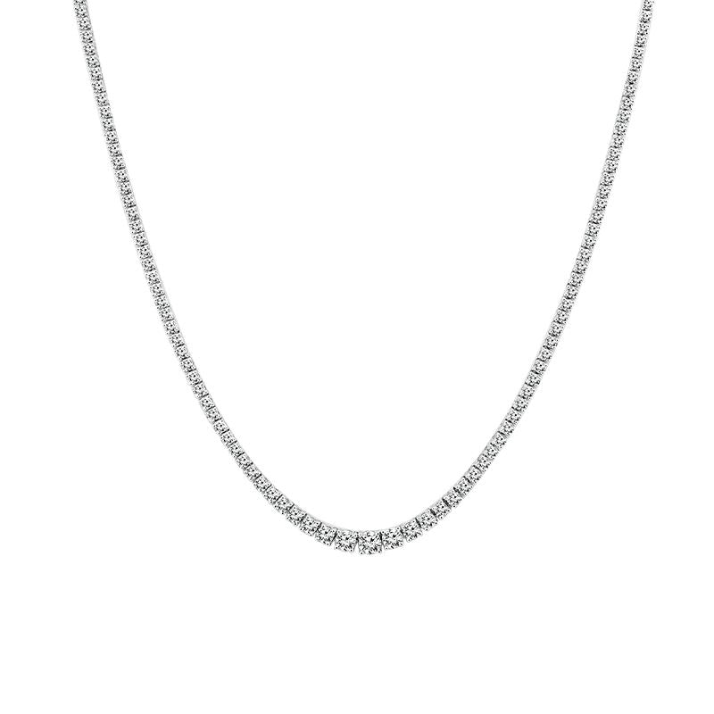 Diamond Necklace 15 ct tw 14k White Gold