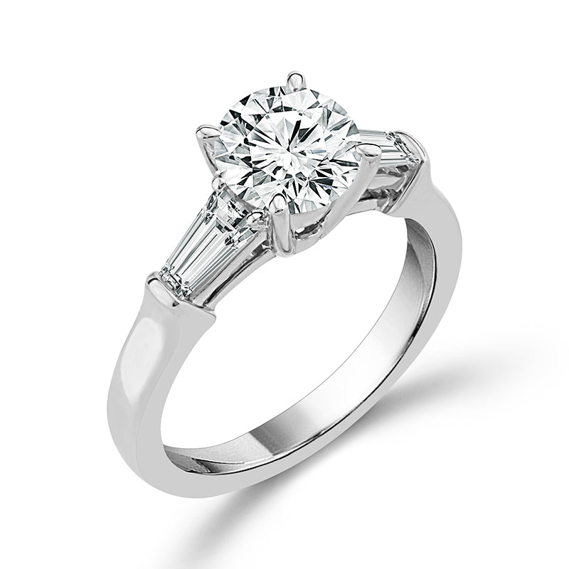 Diamond Bridal Ring 1 ct tw Center RD 14k White Gold