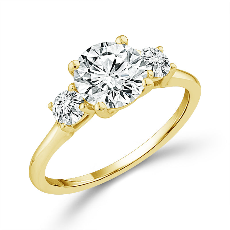 Diamond 3-Stone Ring 1.90 ct tw 14k White Gold