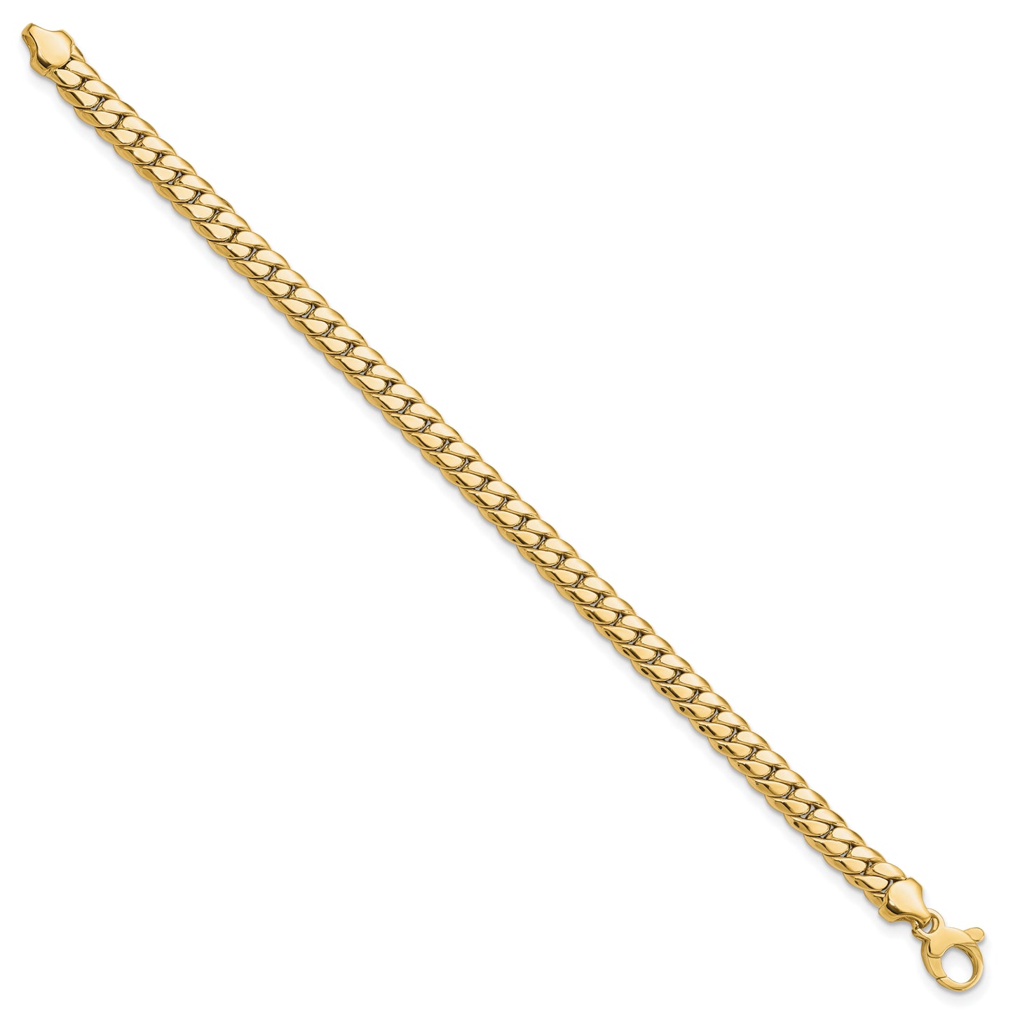 14K Yellow Polished Fancy Link Bracelet