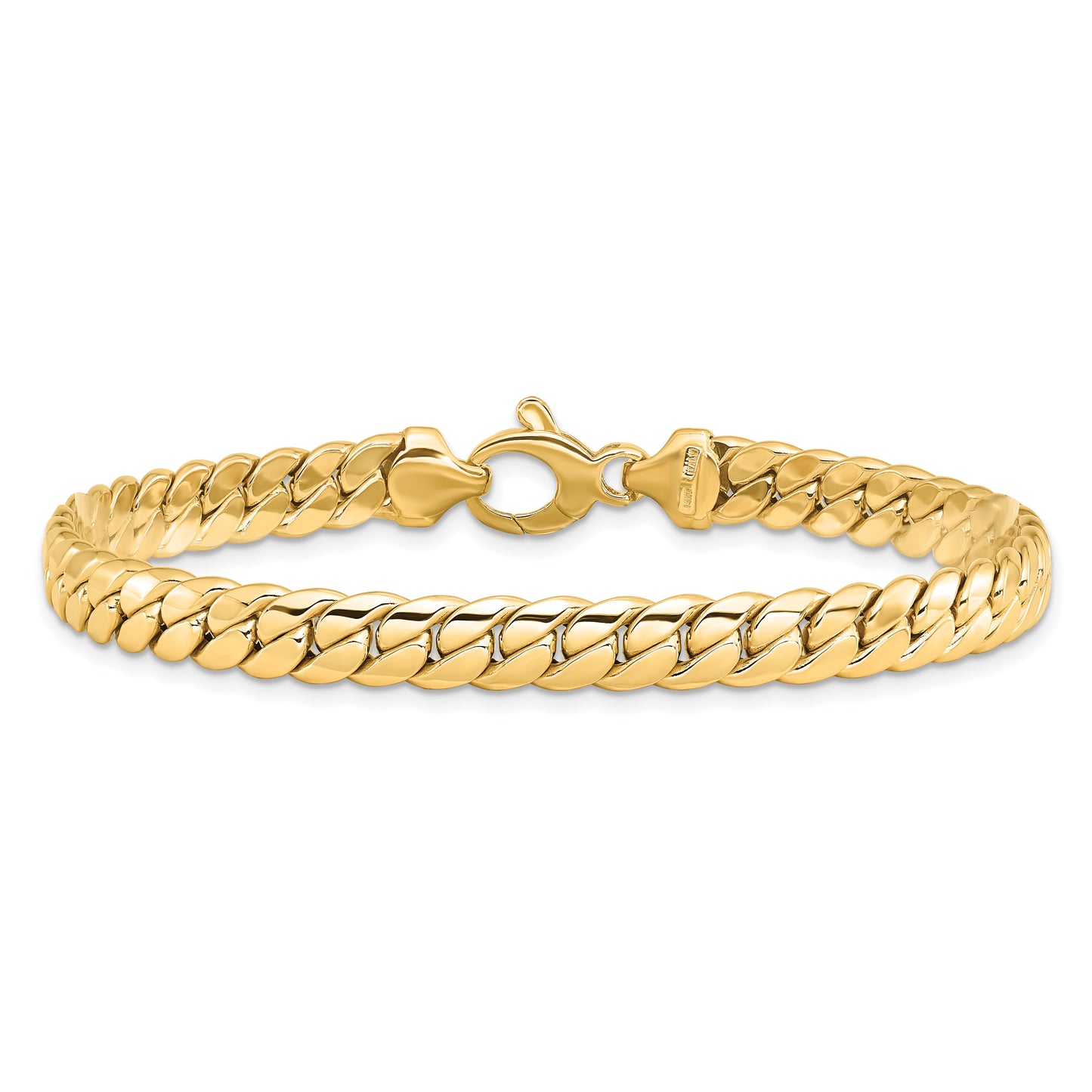 14K Yellow Polished Fancy Link Bracelet