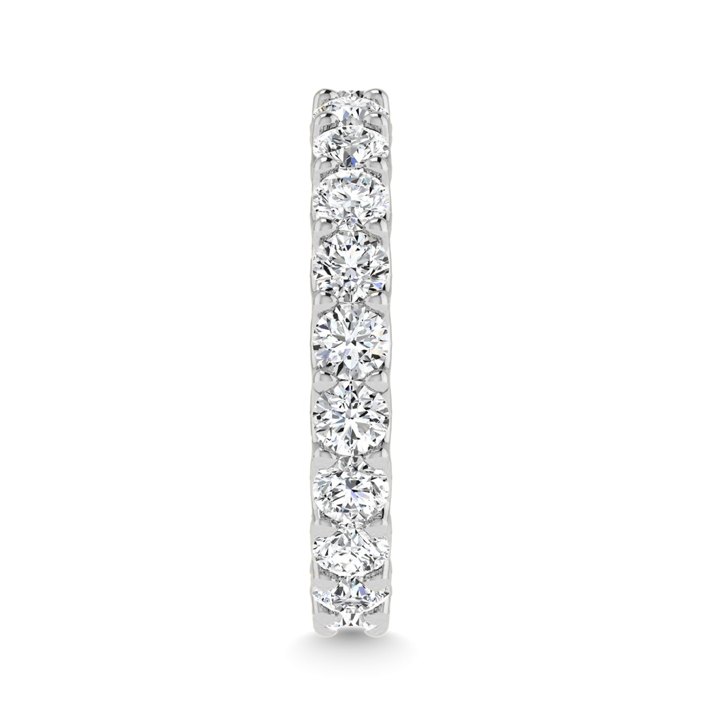 14K White Gold Diamond 1 5/8 Ct.Tw. Round Shape Full Eternity Band (Size 5.5)