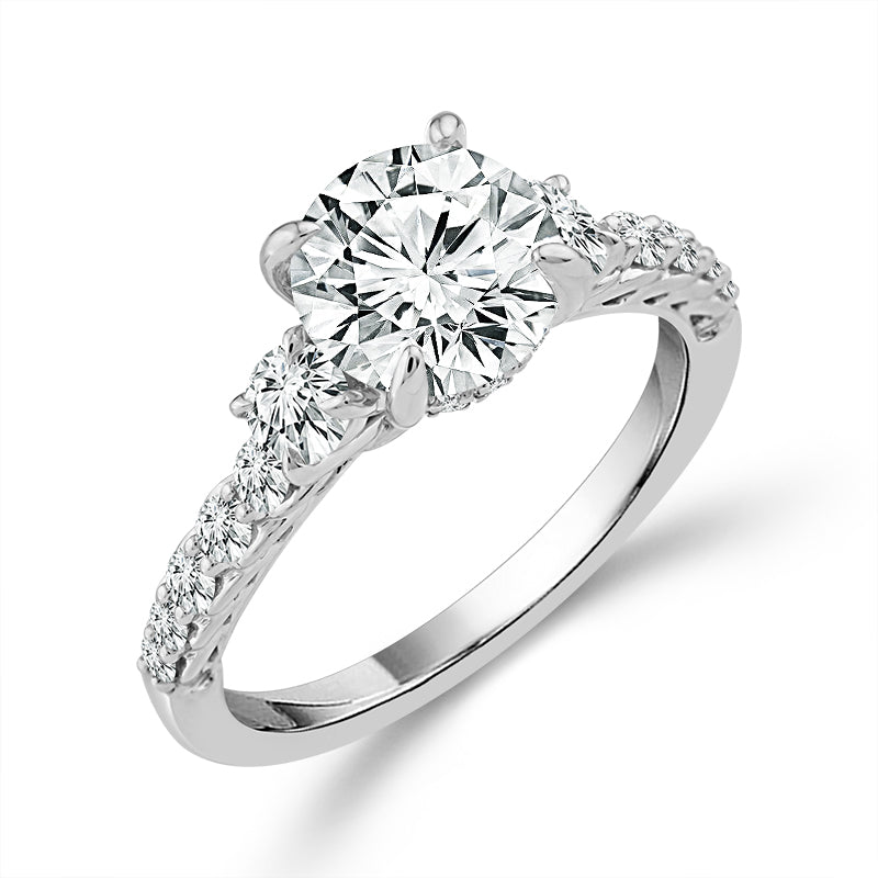 Diamond Engagement Ring 0.63 ct tw Center Oval 14k Yellow Gold