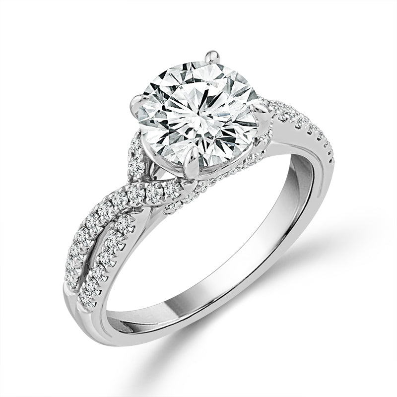 Diamond Engagement Ring 0.40 ct tw Center Round 14k Yellow Gold