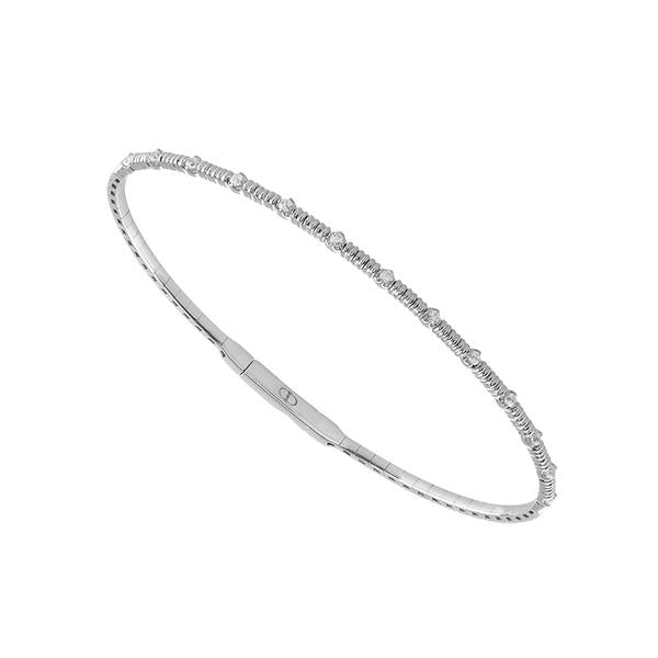 Diamond Bangle 0.2 ct tw 14k White Gold