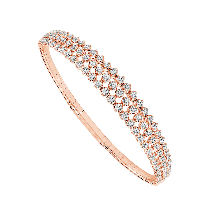 Diamond Bangle 2 ct tw 14k White Gold
