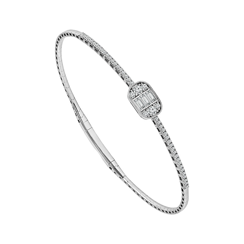 Diamond Fashion Bangle 0.50 ct tw 14k Yellow Gold