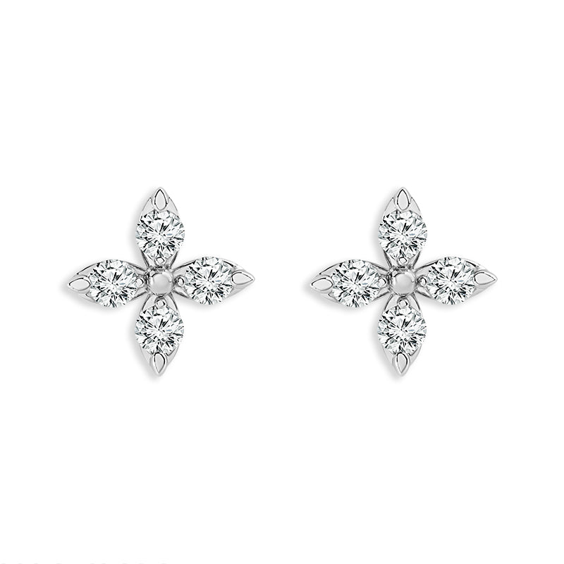 Diamond Fashion Earrings 0.75 ct tw 14k White Gold